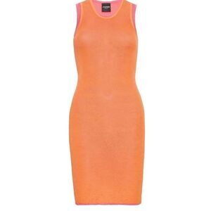 LE SUPERBE AIRY DRESS in Orange/Strawberry NWT Size XS